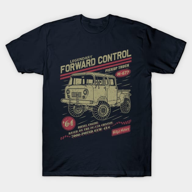 Jeep Forward Control M677 T-Shirt by Guyvit